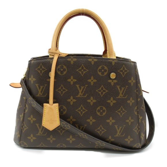 Montaigne BB Monogram Canvas Shoulder Bag - Picture 1 of 10